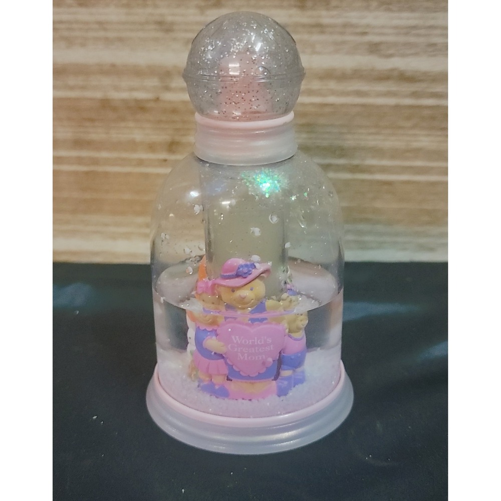 Vintage World's Greatest Mom Body Fantasies White Musk Cologne Snow Globe